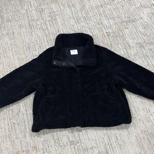 Old Navy Black Sherpa Jacket